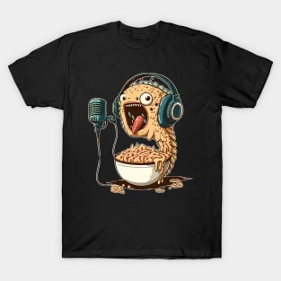 Ramen of Kanagawa  monster speaking in microphone T-Shirt